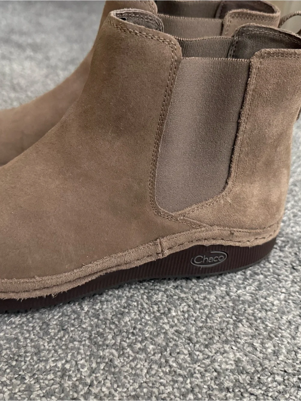 Women’s Suede  Boots - Taupe Brown